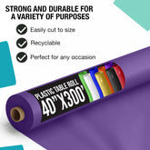 40 In. x 300 Ft. Premium Purple Table Roll